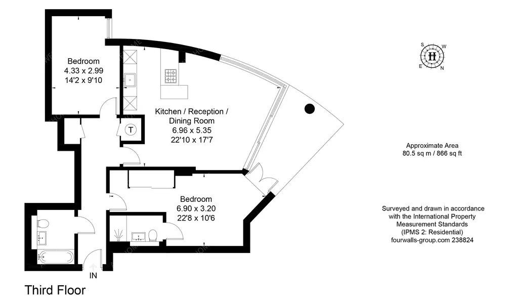 倫敦租房Lock House 2B