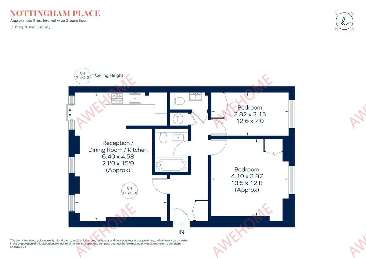 倫敦租房Nottingham Place 2B