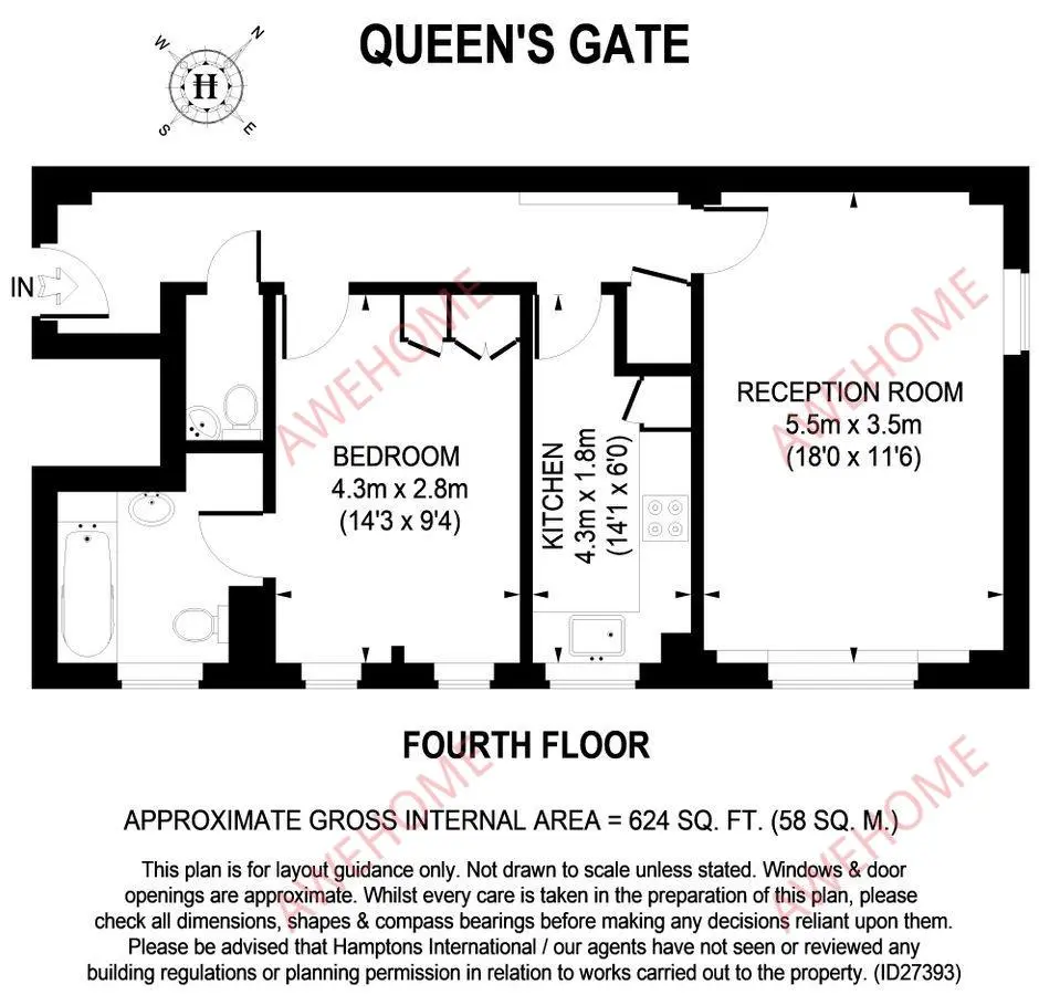 倫敦租房Queenx27s Gate 1B