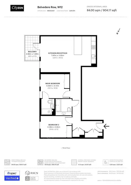 倫敦租房Belvedere Row Apartments 2B