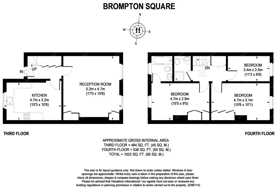 倫敦租房Brompton Square 3B
