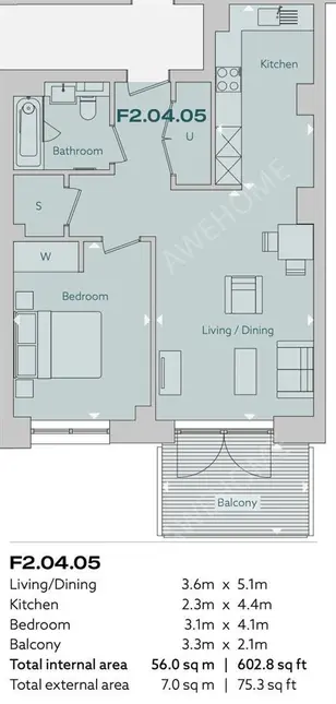倫敦租房Opus House 1B