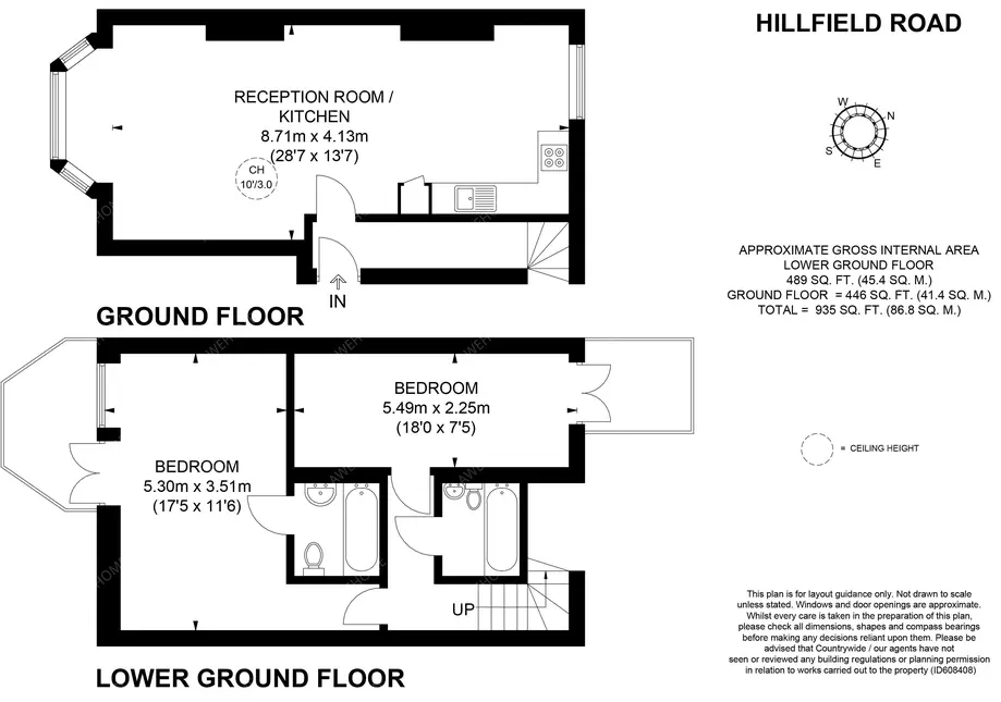 倫敦租房Hillfield Road 2B
