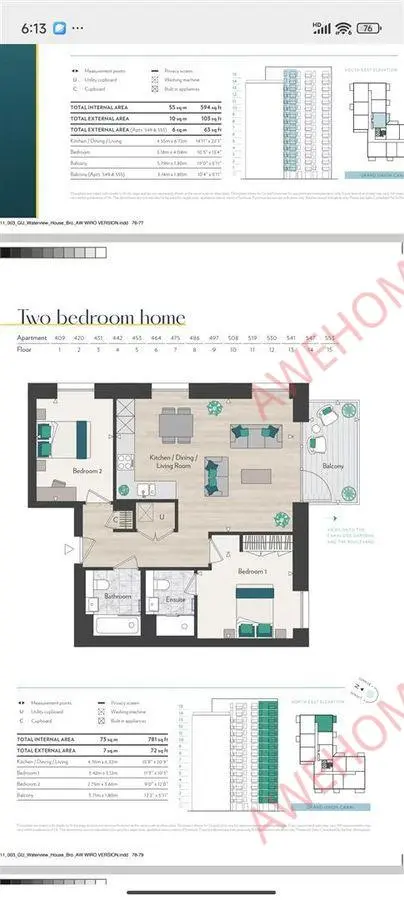 倫敦租房Waterview House 2B
