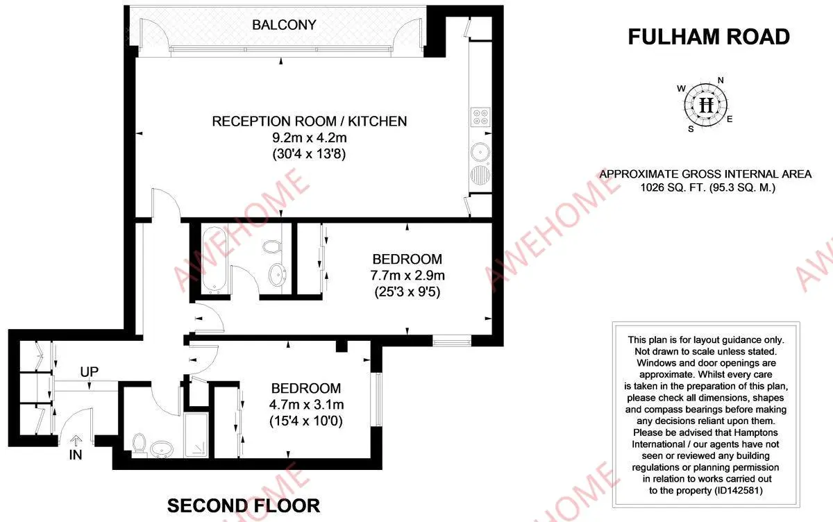 LondonBNB Rentals[BNB]Fulham Road 2B