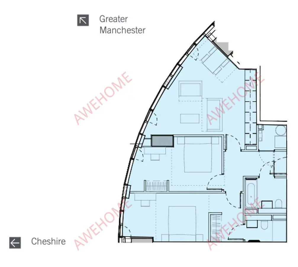 LondonSingle Apartment Rentals[Single Apartment]Three60 2B
