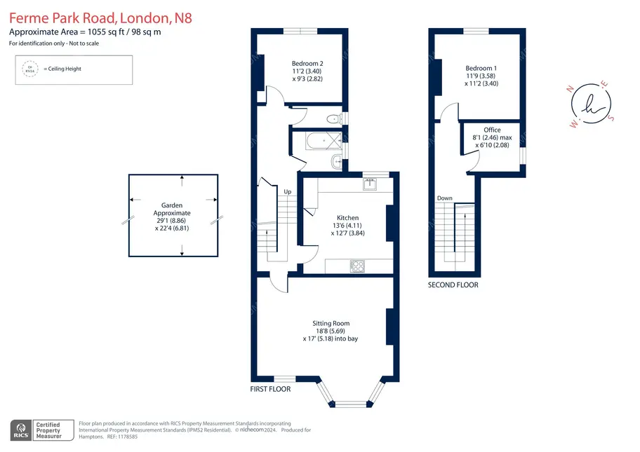 倫敦租房Ferme Park Road 2B