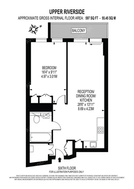 倫敦租房No 2 Upper Riverside 1B
