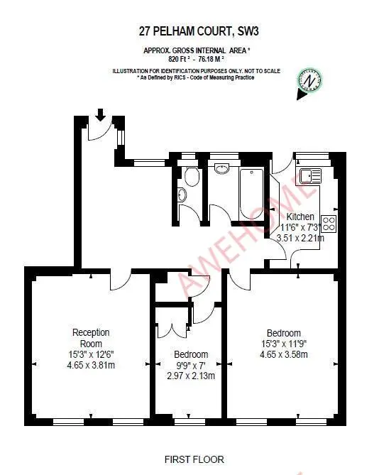 LondonPersonal housing Rentals[Personal housing]Pelham Court 2B