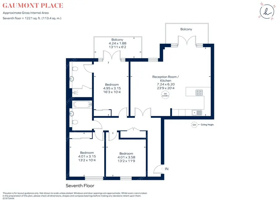 倫敦租房Gaumont Place 3B