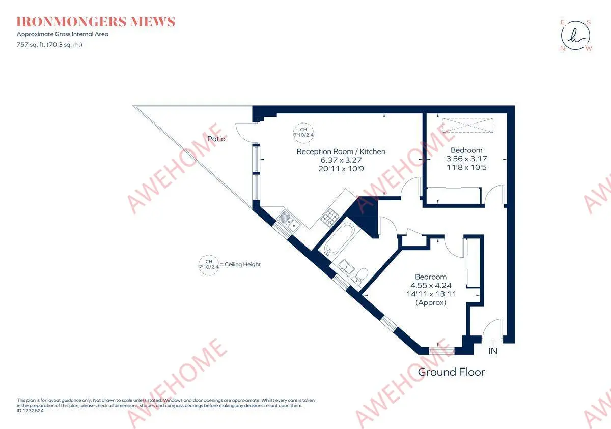LondonWeekly Rental  Rentals[Weekly Rental ]Ironmongers Mews 2B