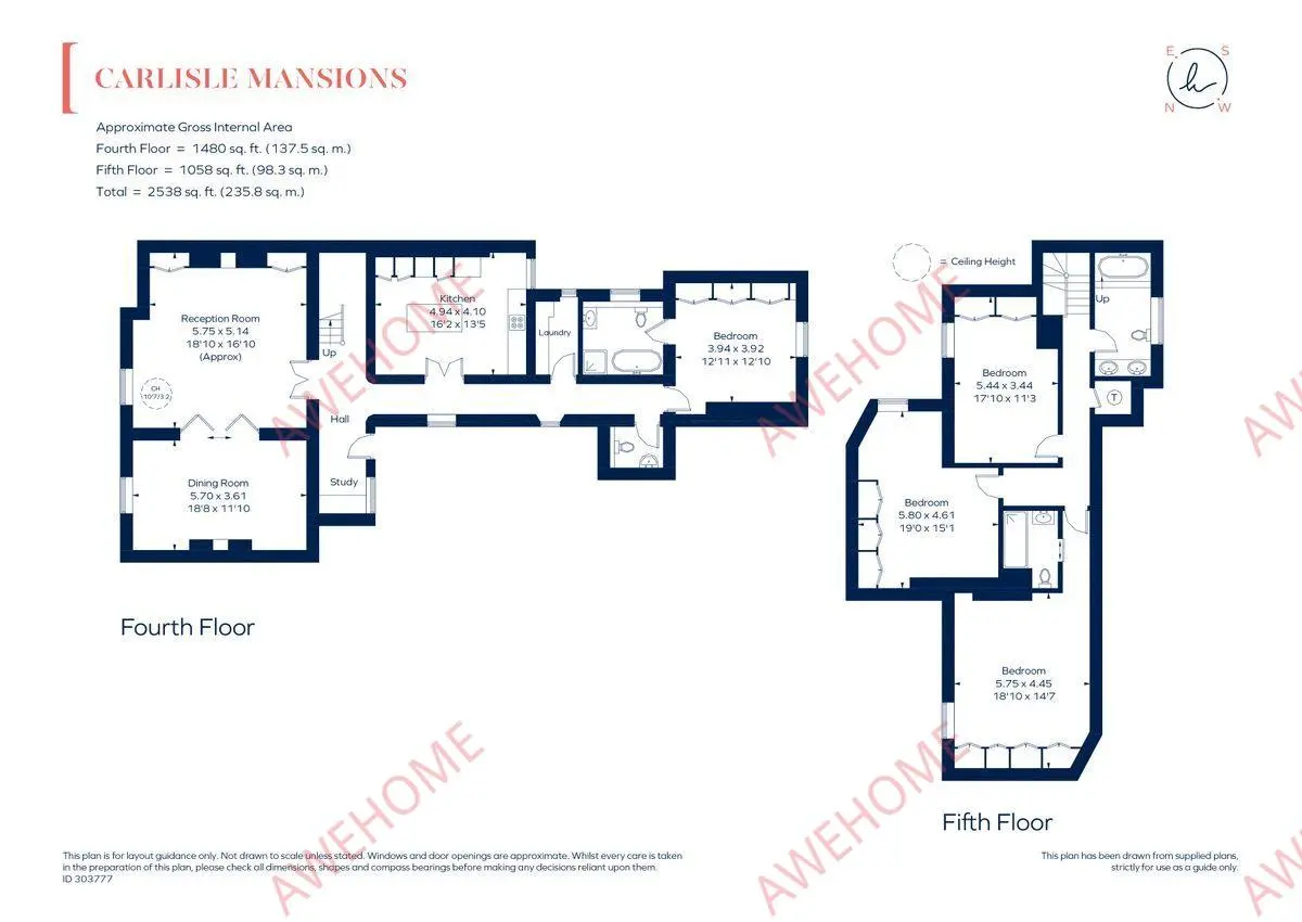 LondonSingle Apartment Rentals[Single Apartment]Carlisle Place 4B