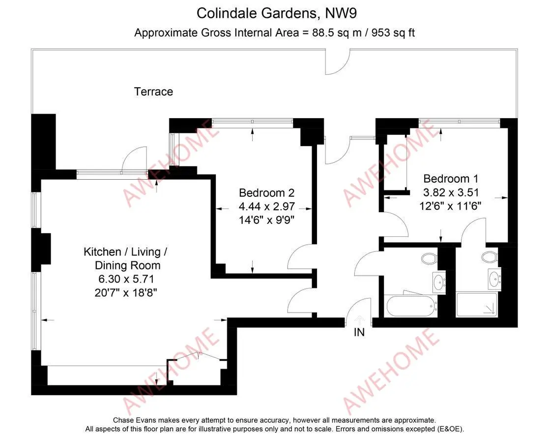 LondonBNB Rentals[BNB]Colindale Gardens 2B