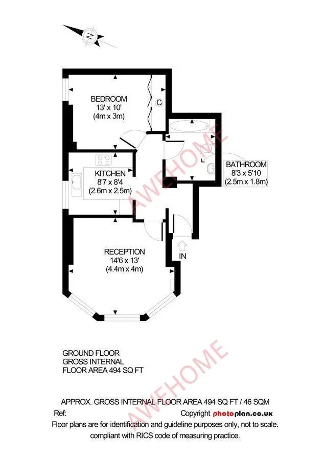 倫敦租房Fordwych Road 1B