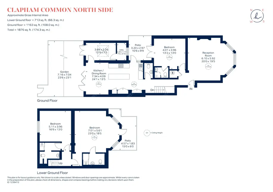 倫敦租房Clapham Common North Side 3B