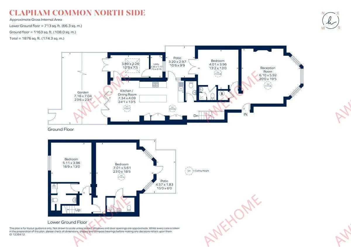 倫敦租房Clapham Common North Side 3B