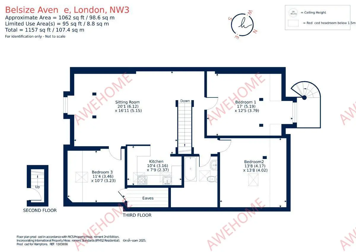 倫敦租房Belsize Avenue 3B