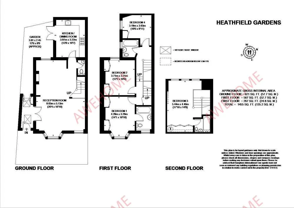 倫敦租房Heathfield Gardens 4B