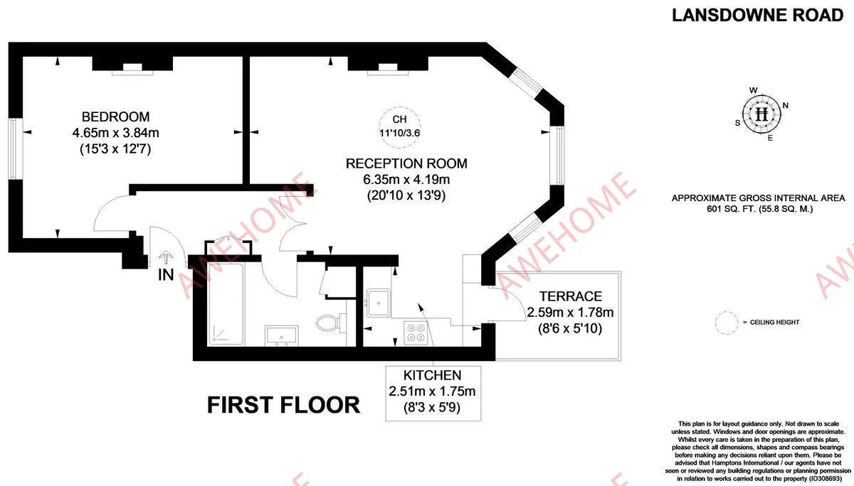 倫敦租房Lansdowne Road 1B