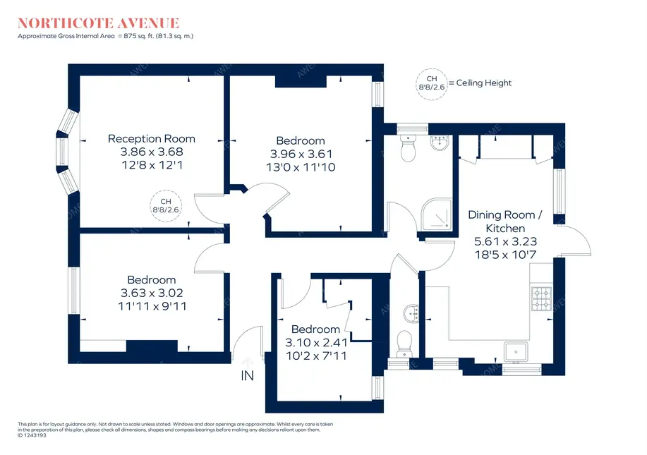 倫敦租房Northcote Avenue 3B