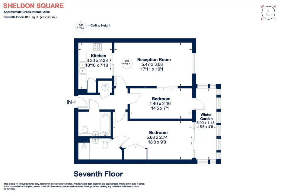 倫敦租房Sheldon Square 2B