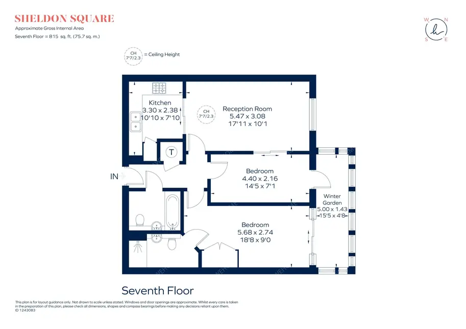 倫敦租房Sheldon Square 2B