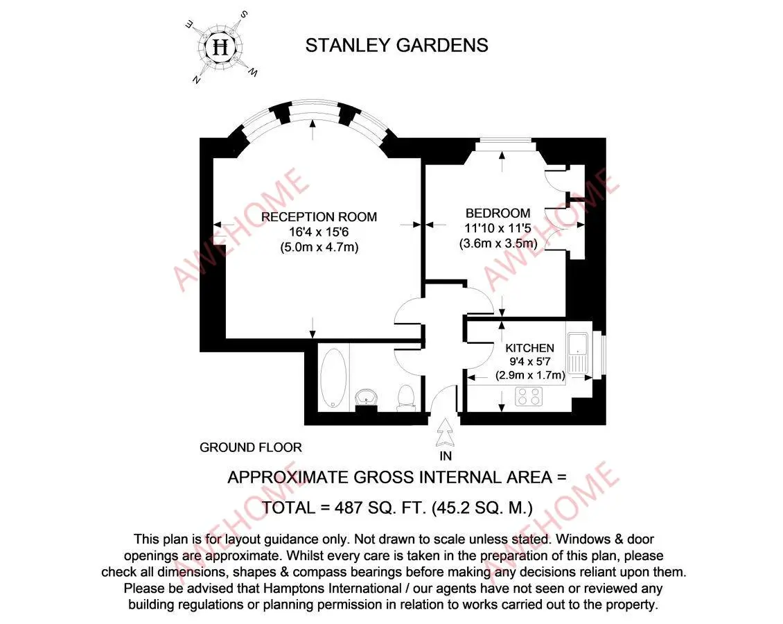 倫敦租房Stanley Gardens 1B