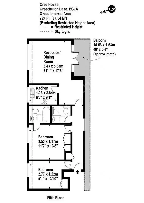 倫敦租房Creechurch Lane EC3A 2B