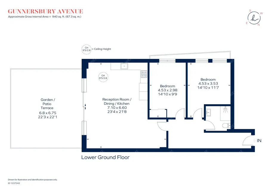 倫敦租房Gunnersbury Avenue 2B