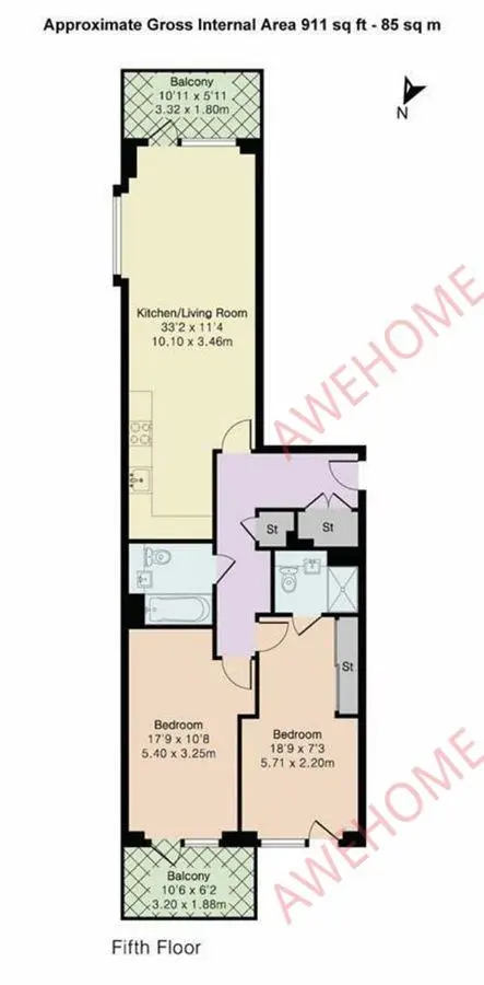 倫敦租房Jargonelle House 2B