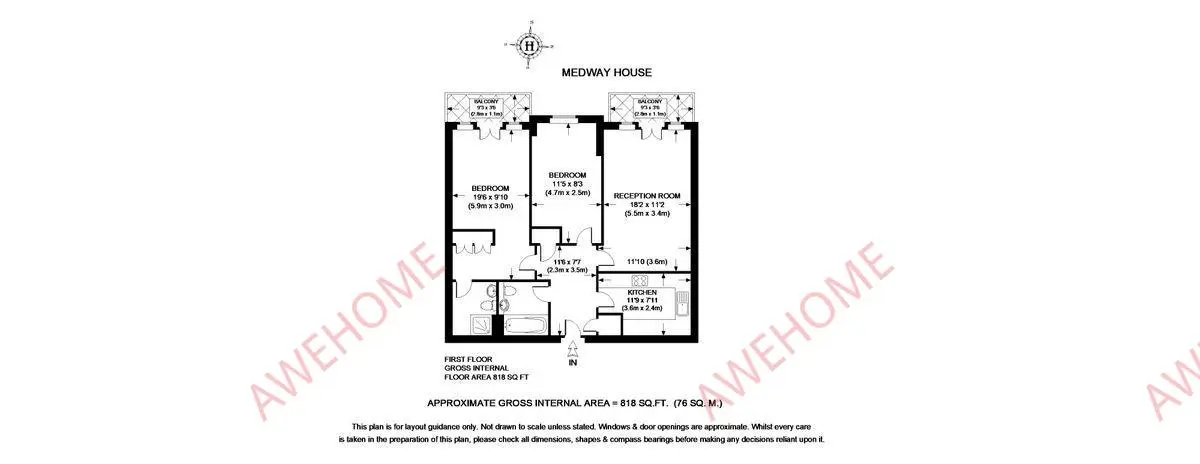 倫敦租房May Bate Avenue 2B