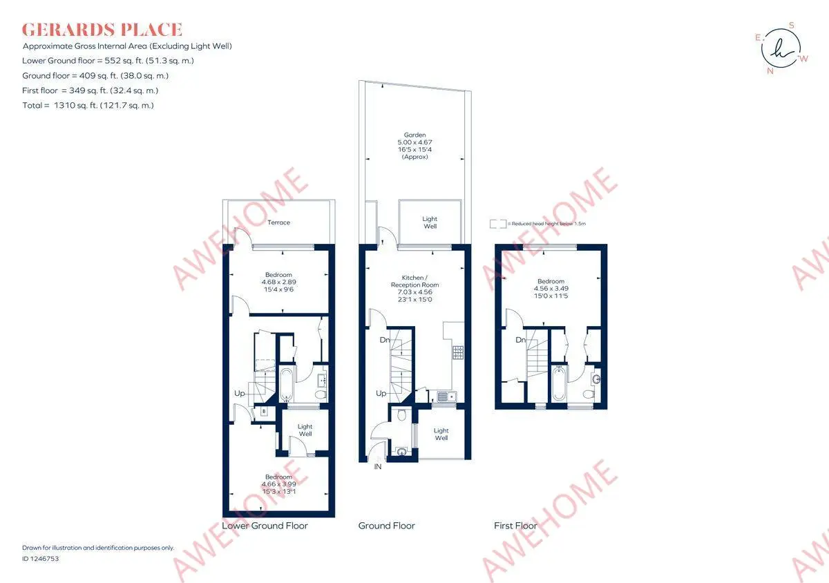 倫敦租房Gerards Place 3B