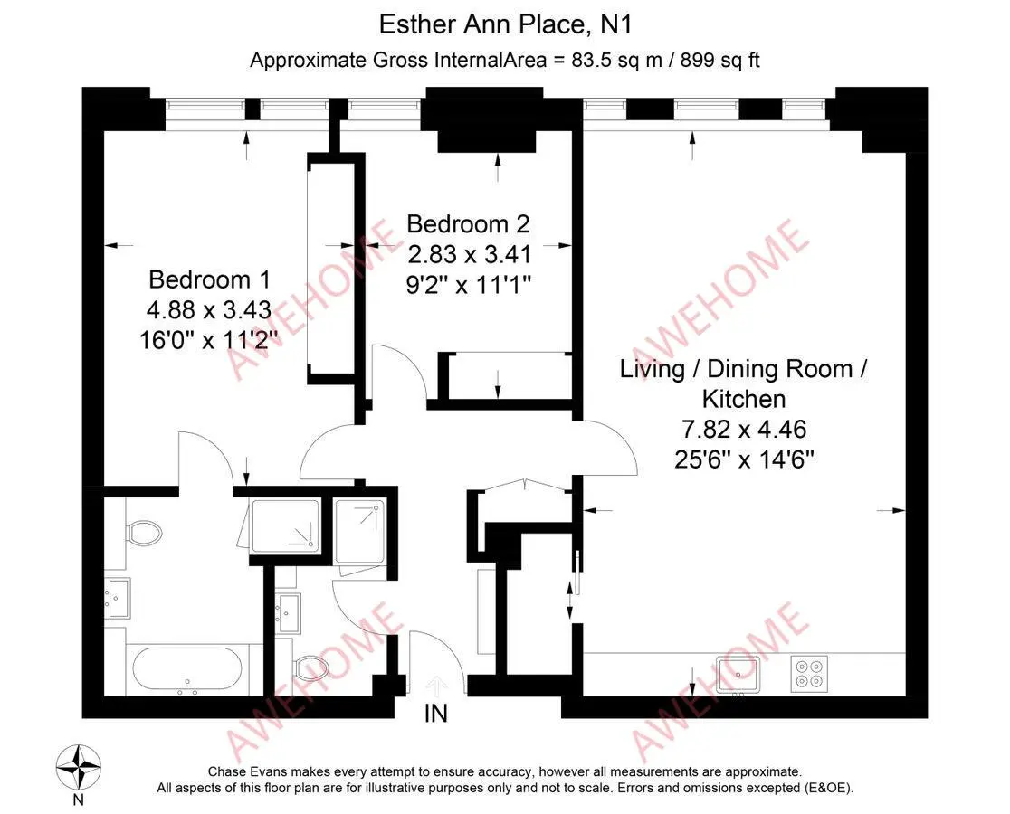 LondonSingle Apartment Rentals[Single Apartment]Esther Anne Place 2B