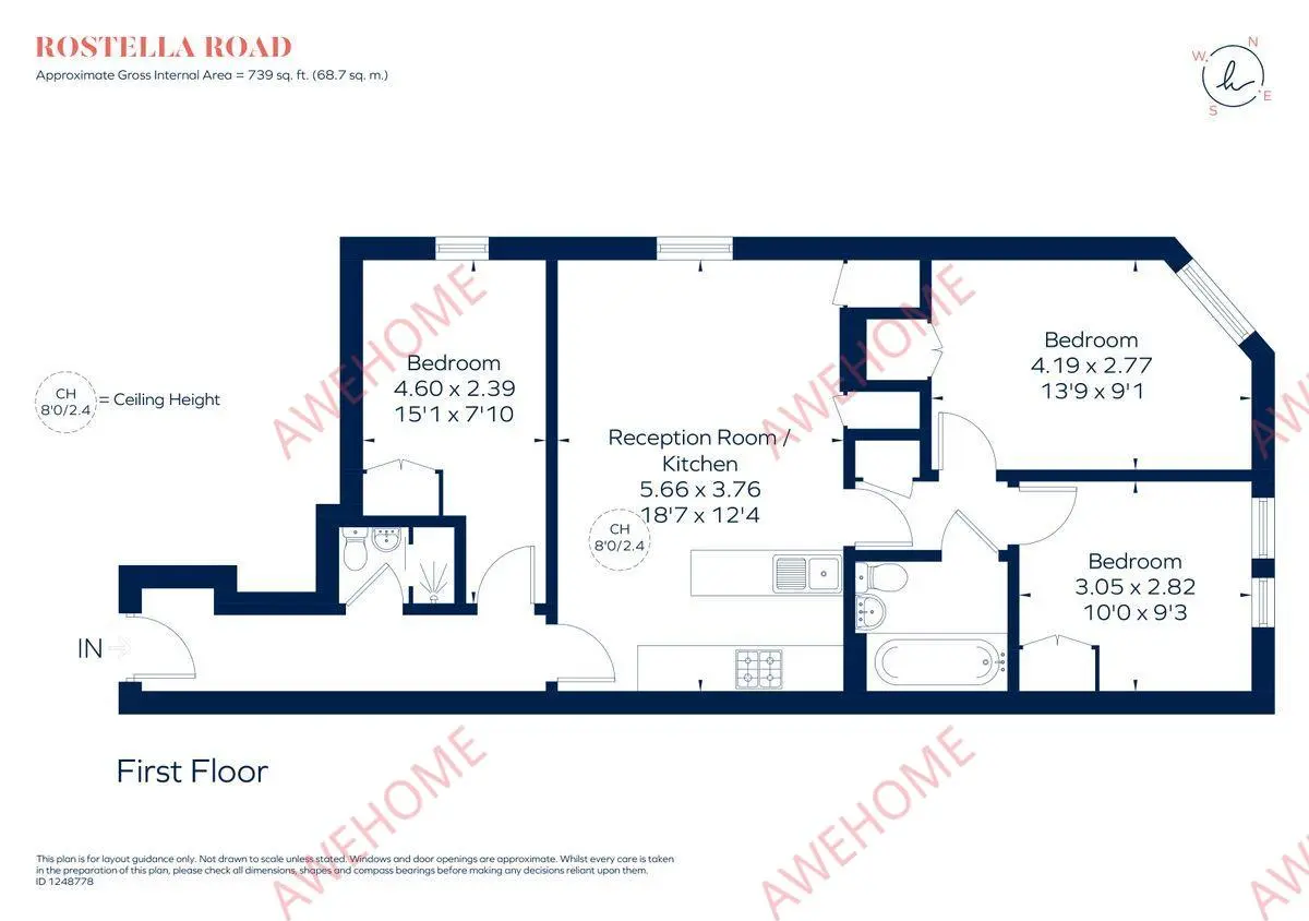 倫敦租房Rostella Road 3B