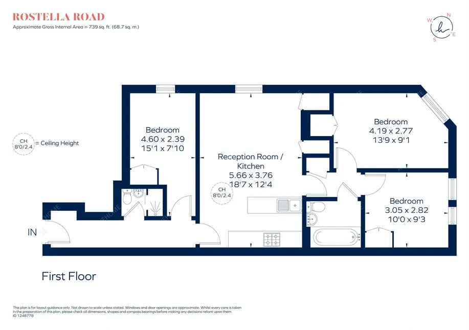 倫敦租房Rostella Road 3B
