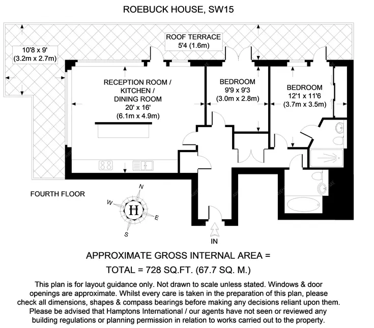 倫敦租房Roebuck House SW15 2B