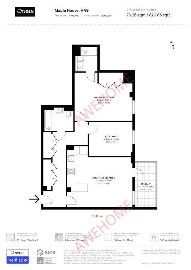 倫敦租房Maple House 2B