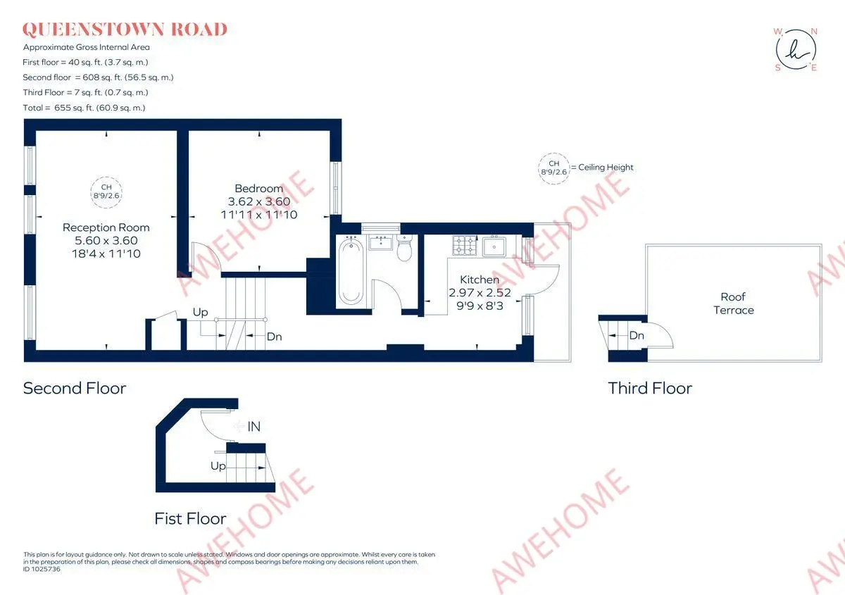 倫敦租房Queenstown Road 1B