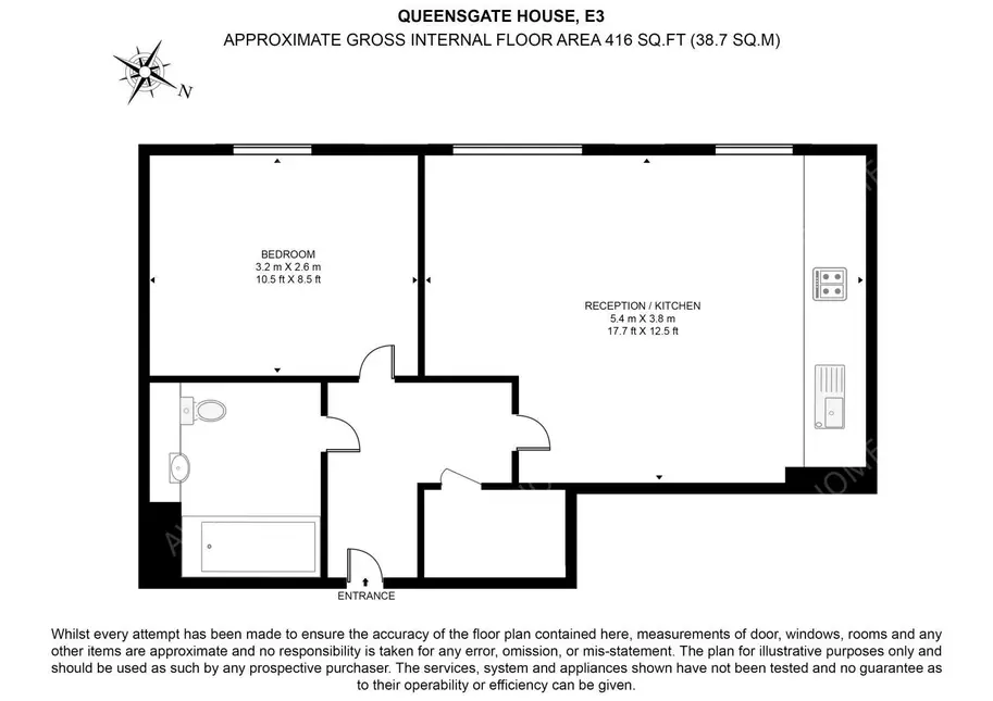 倫敦租房Queensgate House 1B