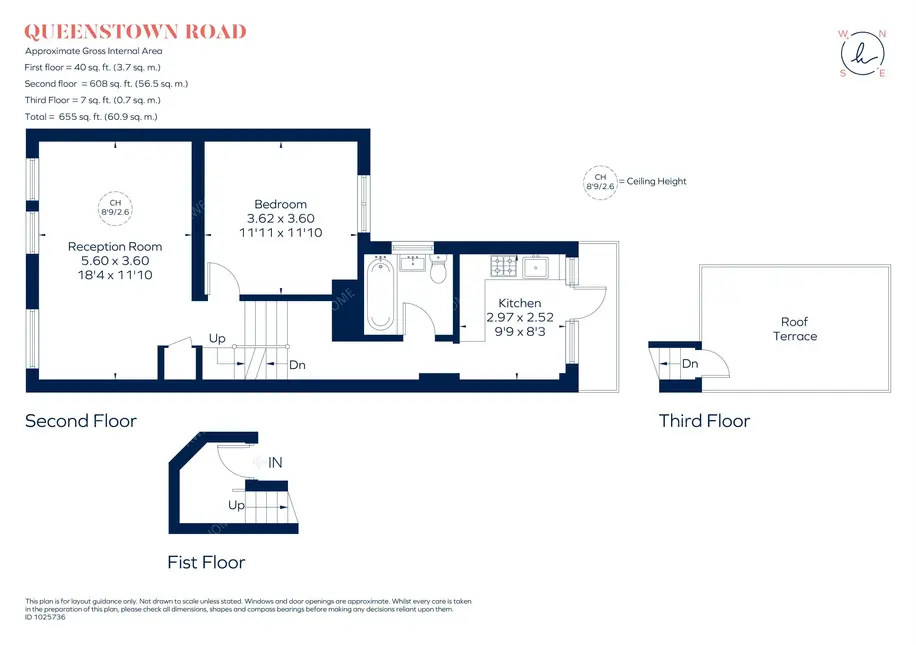 倫敦租房Queenstown Road 1B