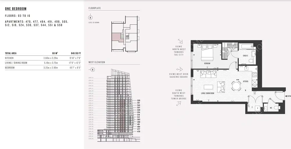 倫敦租房Gauging Square 1B