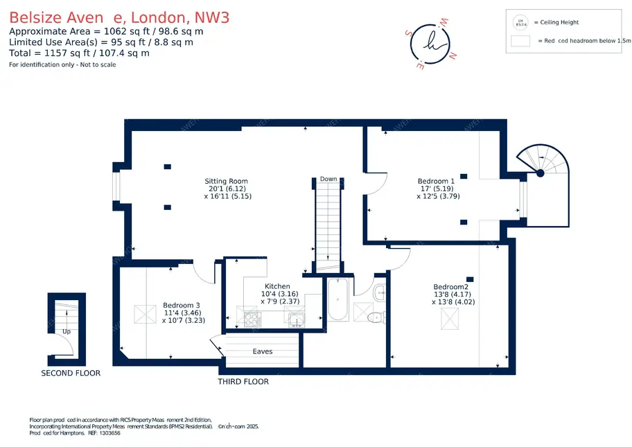 倫敦租房Belsize Avenue 3B