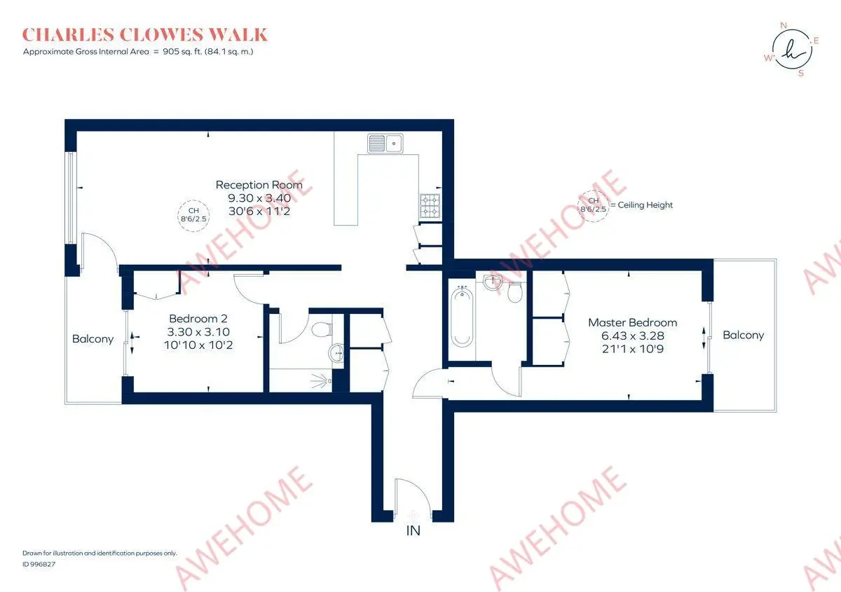 倫敦租房Charles Clowes Walk 2B