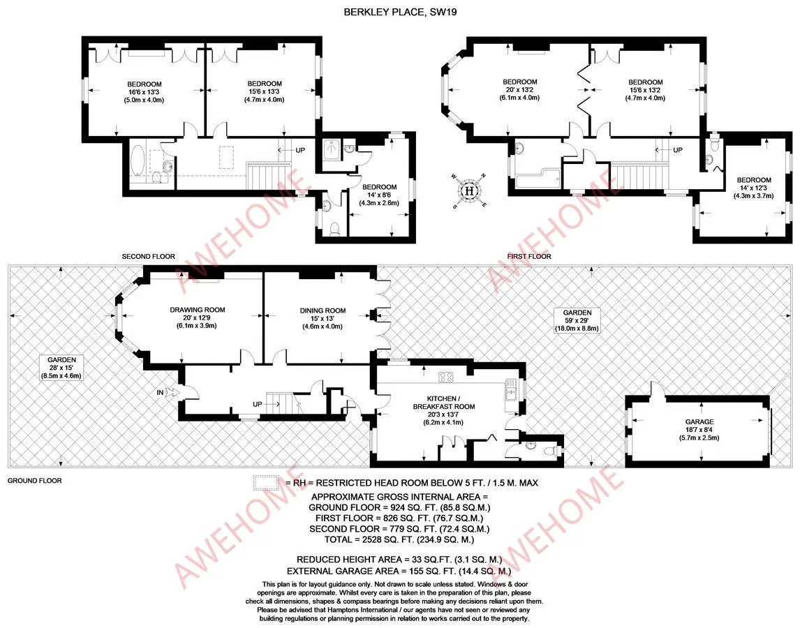 倫敦租房Berkeley Place SW19 6B