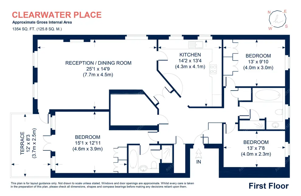 倫敦租房Clearwater Place 3B