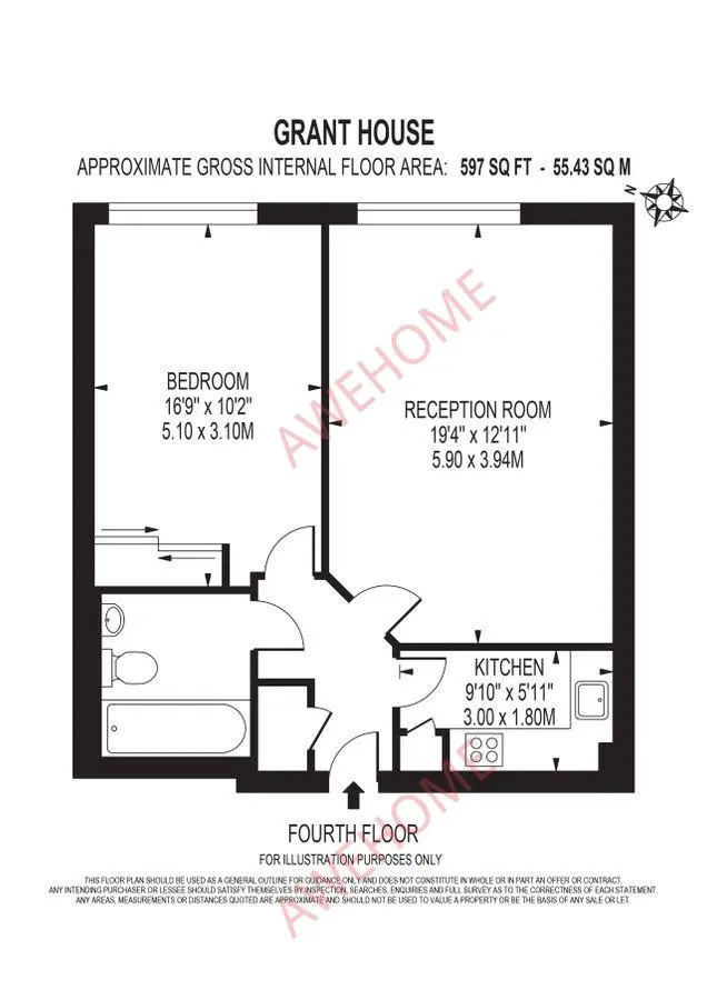 倫敦租房Liberty Street 1B
