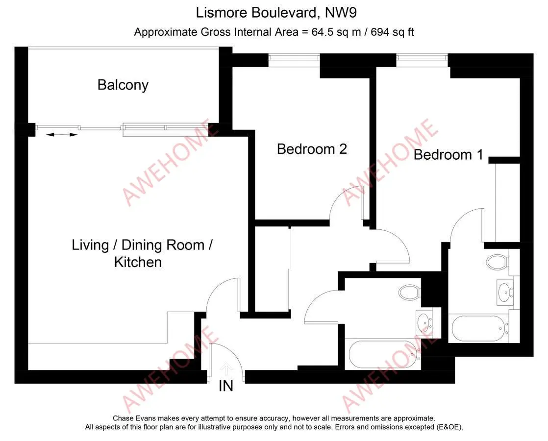 倫敦租房Lismore Boulevard 2B