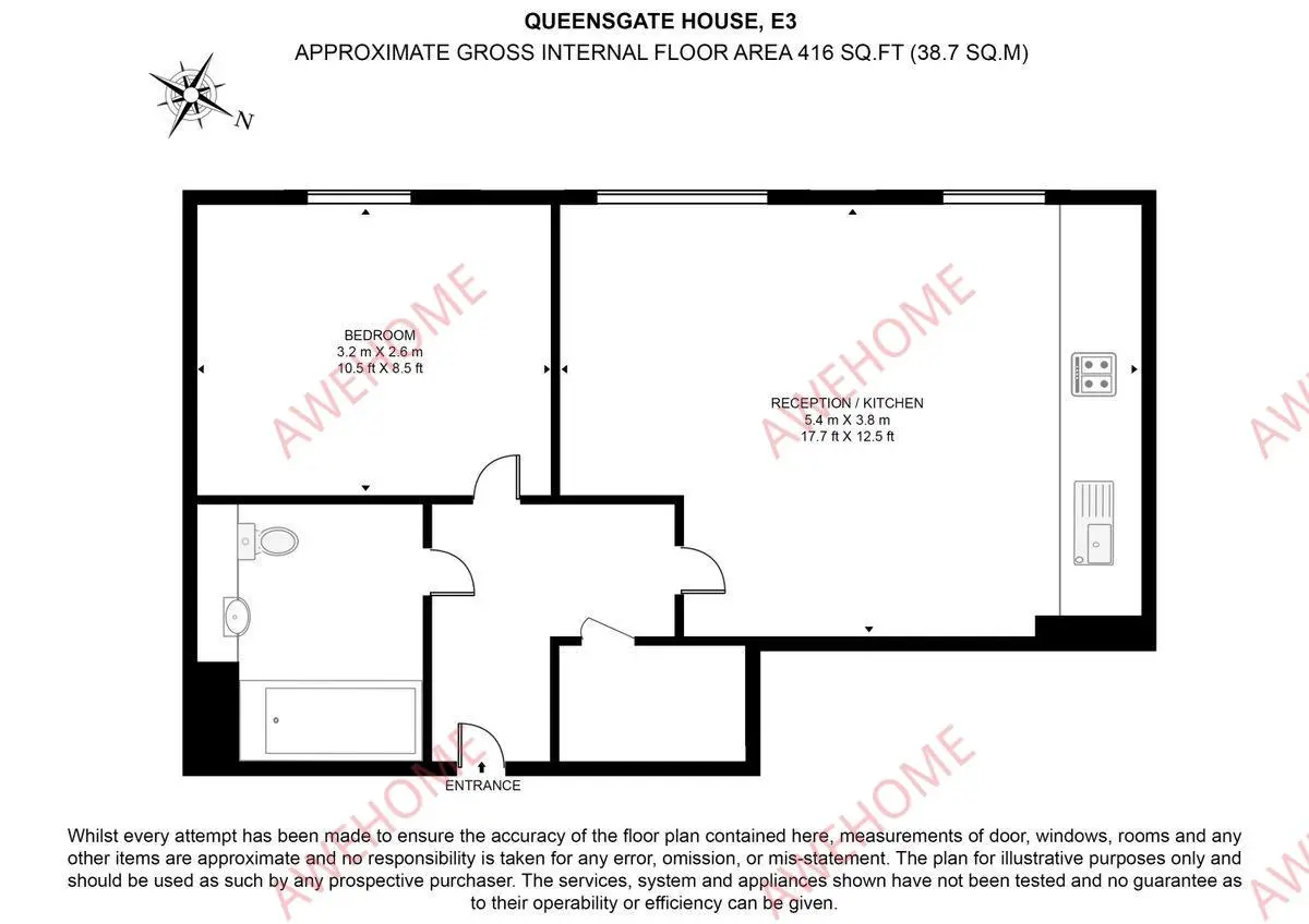 倫敦租房Queensgate House 1B