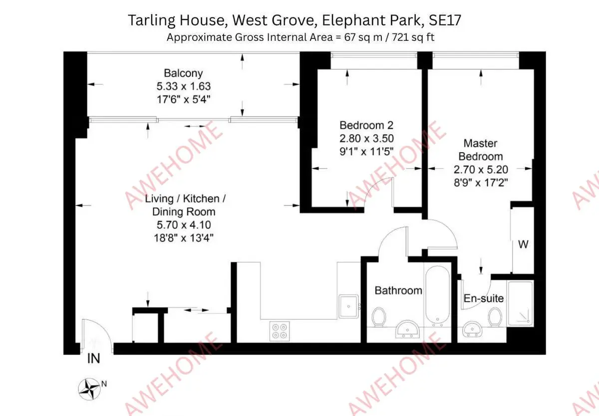 倫敦租房Tarling House 2B