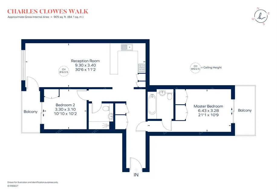 倫敦租房Charles Clowes Walk 2B